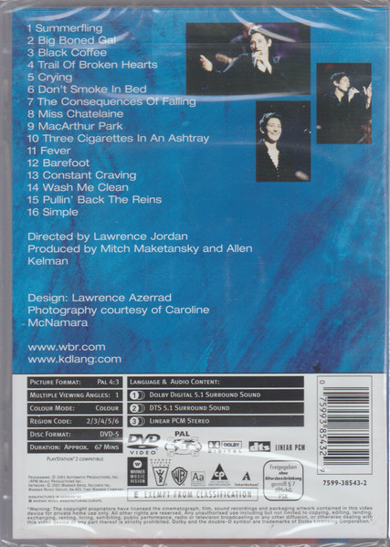 k.d. lang - Live By Request (DVD-V, Multichannel, PAL)