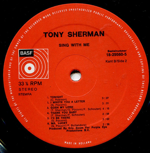 Tony Sherman - Tony Sherman (LP, Album)