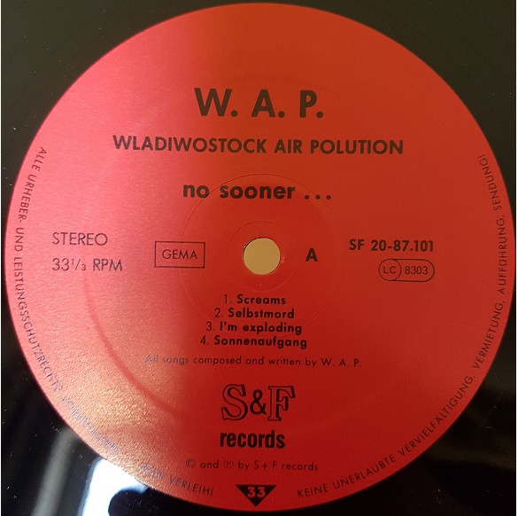 Wladiwostock Air Polution - No Sooner... (LP, Album)