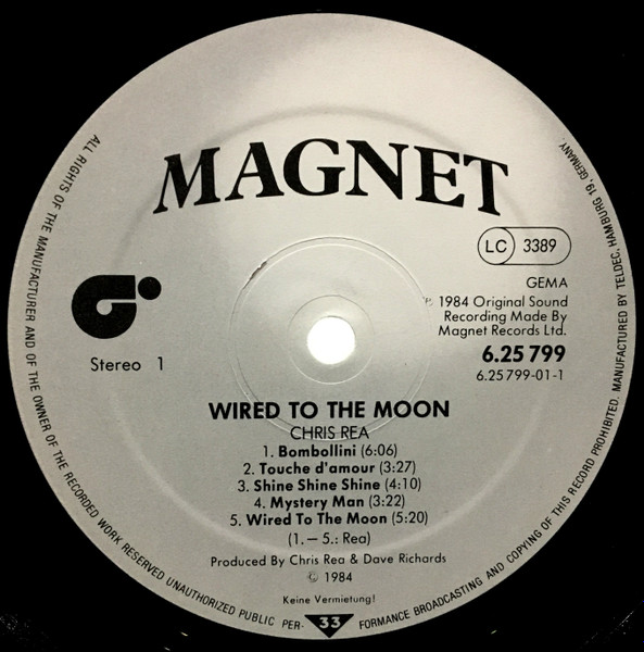 Chris Rea - Wired To The Moon (LP, Album)