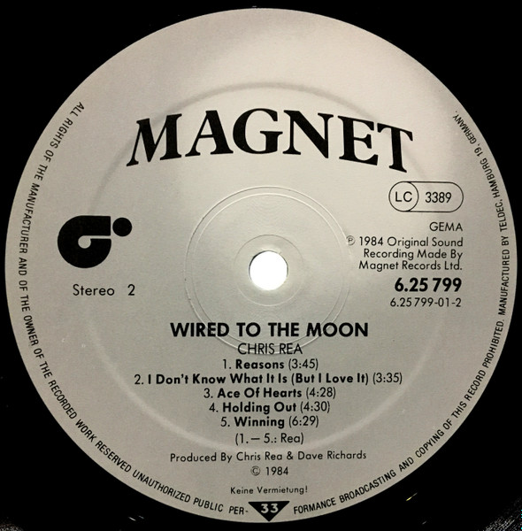 Chris Rea - Wired To The Moon (LP, Album)
