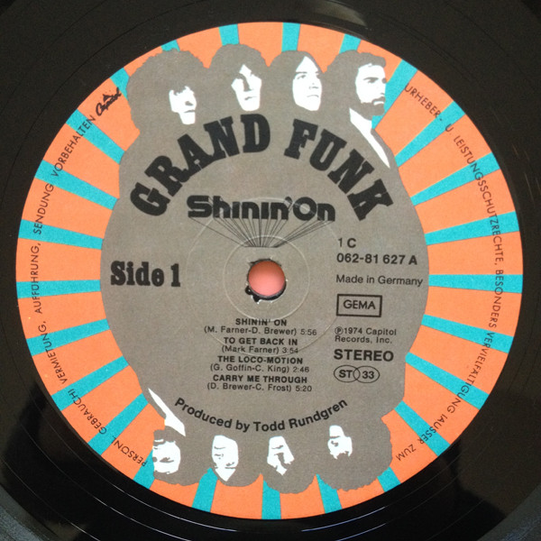 Grand Funk* - Shinin' On (LP, Album)