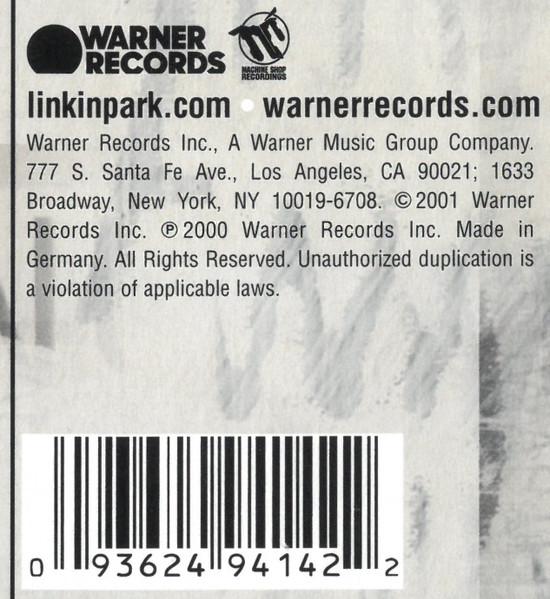 Linkin Park - Hybrid Theory (LP, Album, RE, Gat)