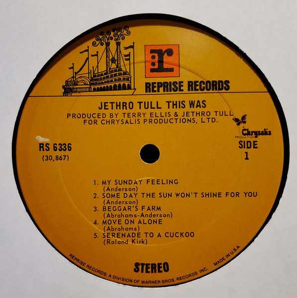 Jethro Tull - This Was (LP, Album, RP, San)