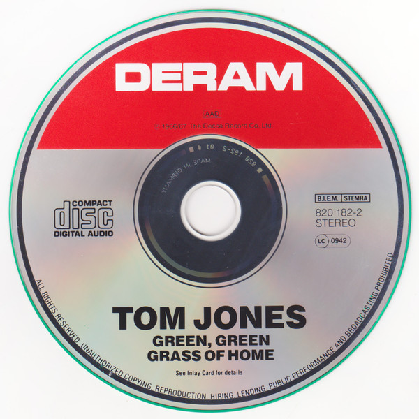 Tom Jones - Green, Green Grass Of Home (CD, Album, RE, RM)