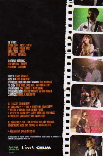 The Spoons* - Live In Concert (DVD-V, Multichannel, NTSC)