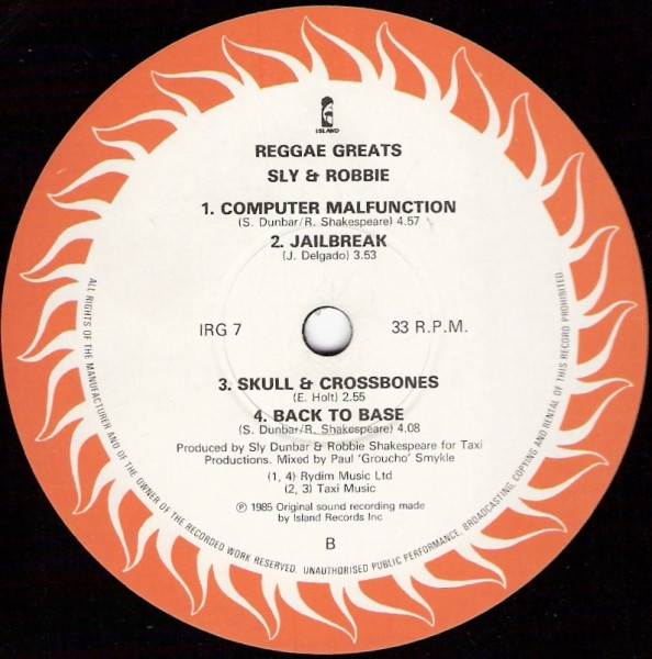 Sly & Robbie - A Dub Experience (LP, Album)