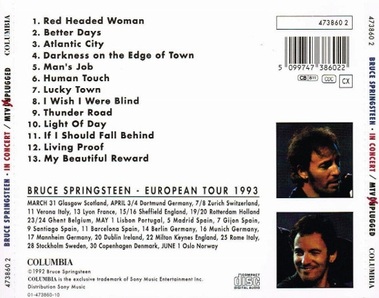 Bruce Springsteen - In Concert / MTV Plugged (CD, Album)