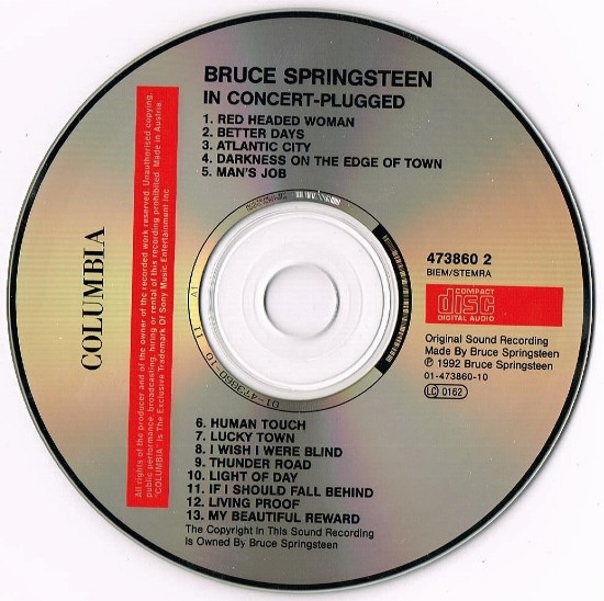 Bruce Springsteen - In Concert / MTV Plugged (CD, Album)