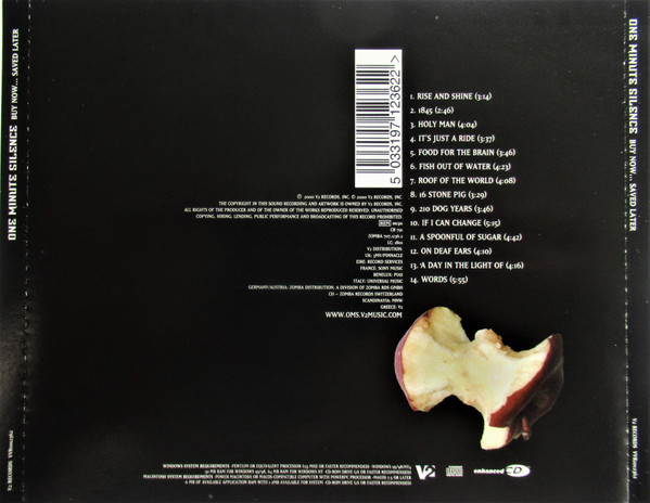 One Minute Silence - Buy Now...Saved Later (CD, Album, Enh)