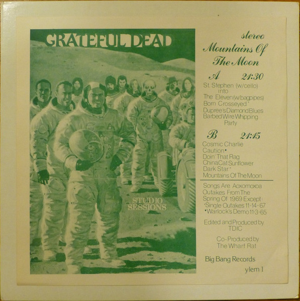 Grateful Dead* - Mountains Of The Moon (LP, Album, Unofficial)