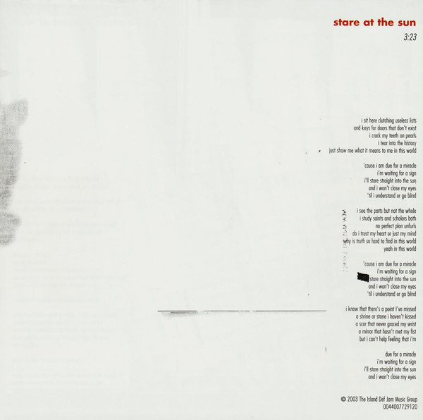 Thrice - The Artist In The Ambulance (CD, Album)