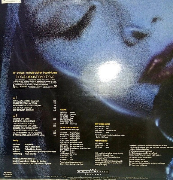 Dave Grusin - The Fabulous Baker Boys (Original Motion Picture Soundtrack) (LP, Album)