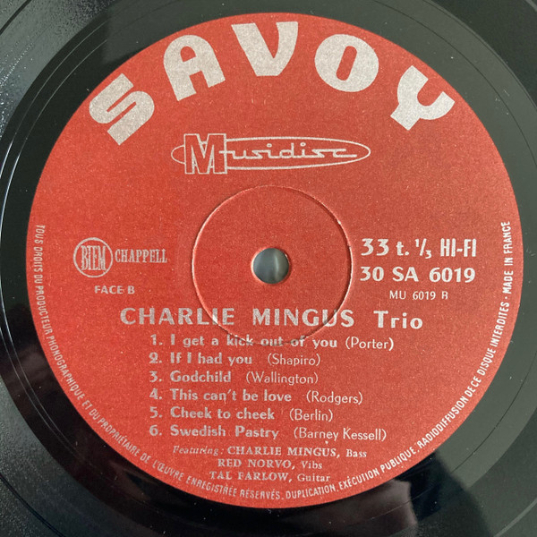The Charlie Mingus Trio With Tal Farlow, Red Norvo - The Charlie Mingus Trio With Tal Farlow, Red Norvo (LP, Album, RE)