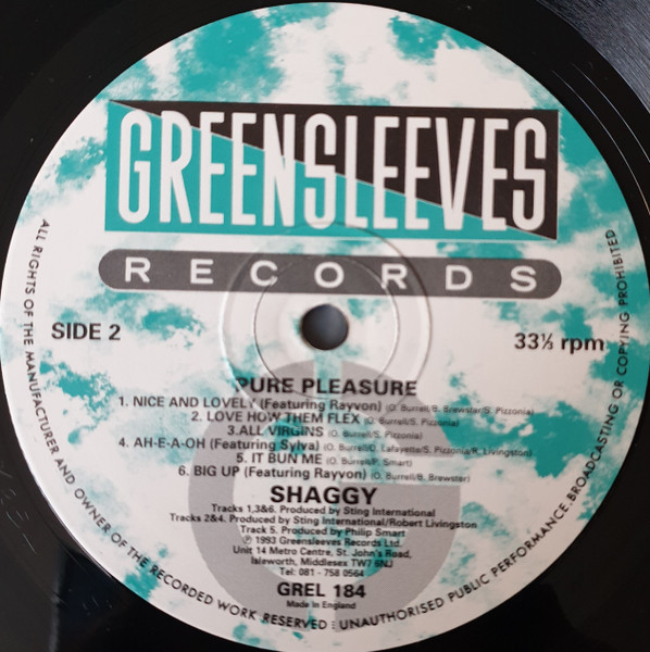 Shaggy - Pure Pleasure (LP, Album)