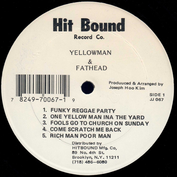 Yellowman And Fathead* - One Yellowman (LP, Album, RE)
