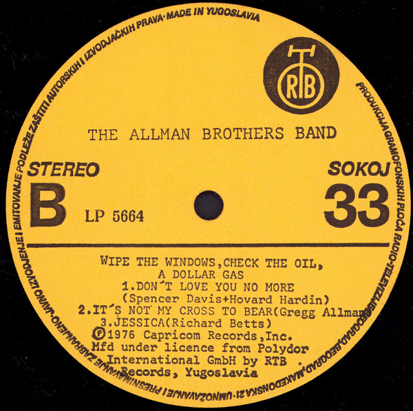 The Allman Brothers Band - Wipe The Windows, Check The Oil, Dollar Gas (2xLP, Album, RP)