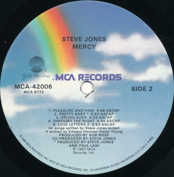Steve Jones (2) - Mercy (LP, Album)