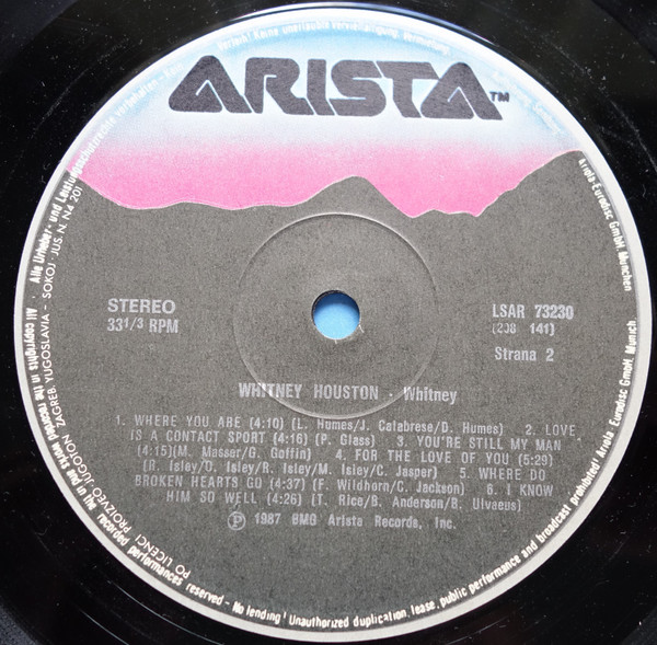 Whitney Houston - Whitney (LP, Album)