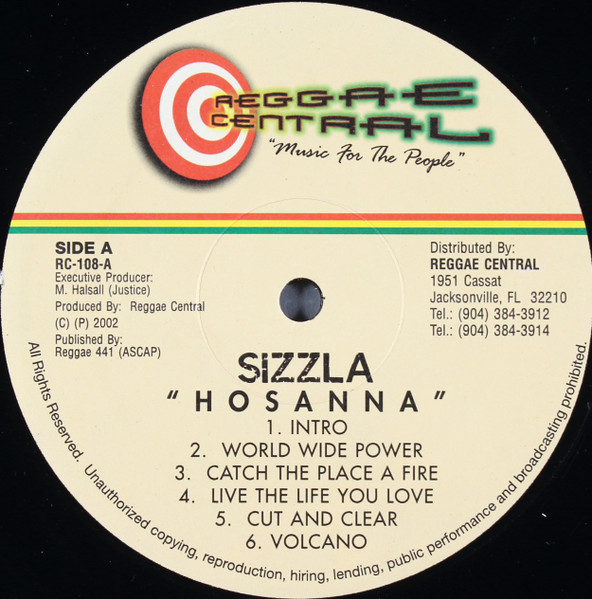 Sizzla - Hosanna (LP, Album)