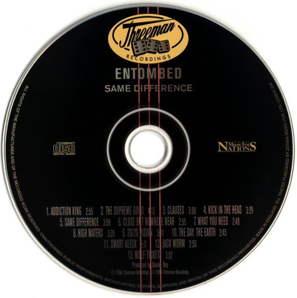 Entombed - Same Difference (CD, Album)