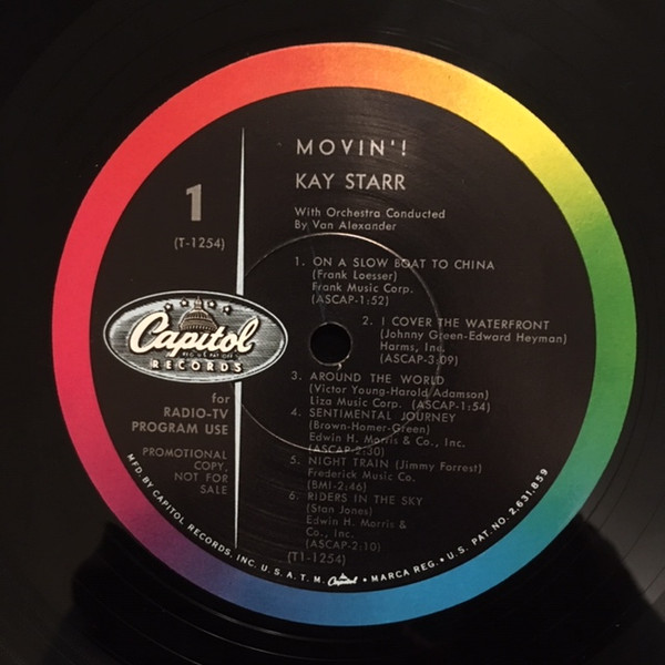Kay Starr - Movin'! (LP, Album, Mono, Promo)