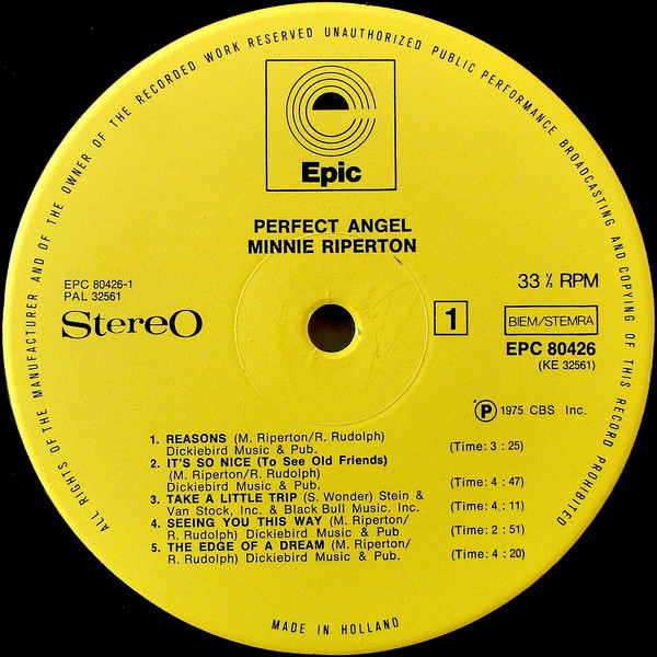 Minnie Riperton - Perfect Angel (LP, Album)