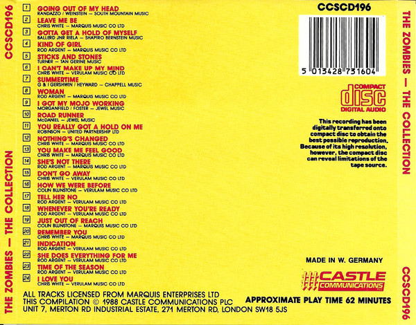 The Zombies - The Zombies Collection (CD, Comp)
