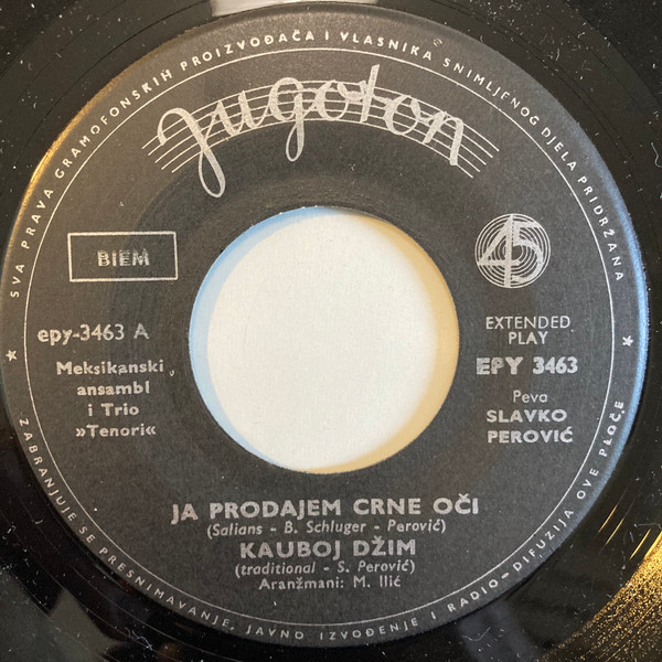 Slavko Perović, Trio »Tenori«* I Meksikanski Ansambl* - Ja Prodajem Crne Oči (7