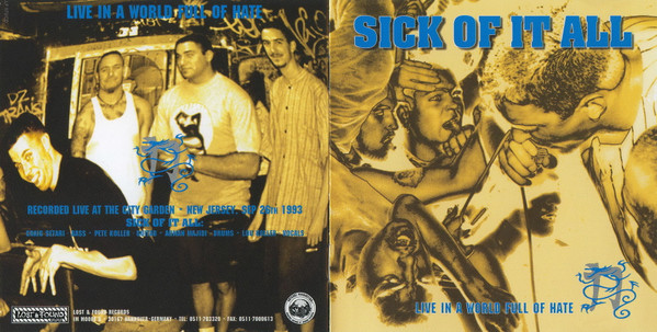 Sick Of It All - Live In A World Full Of Hate (CD, Album)