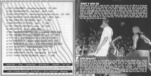 Sick Of It All - Live In A World Full Of Hate (CD, Album)