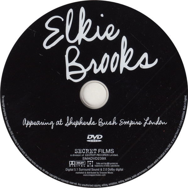 Elkie Brooks - Appearing At Shepherds Bush Empire London (DVD, PAL)