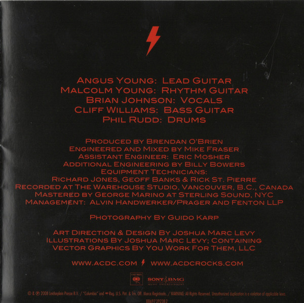 AC/DC - Black Ice (CD, Album, Red)