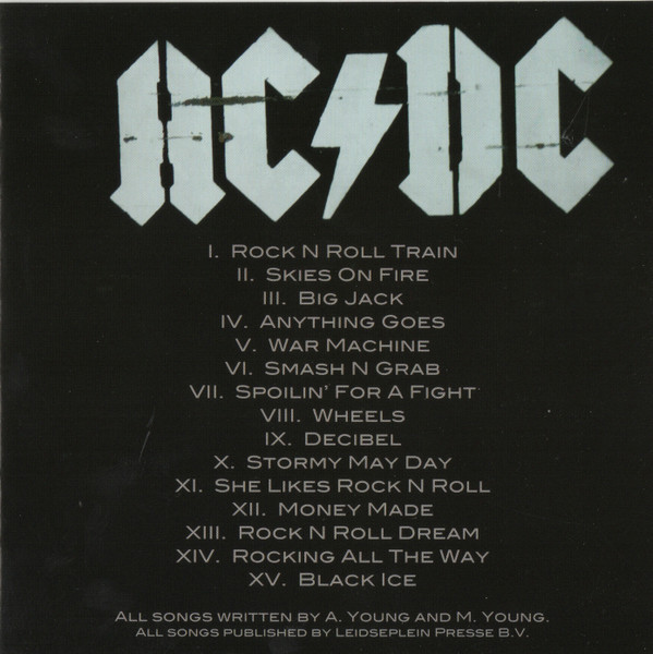 AC/DC - Black Ice (CD, Album, Red)