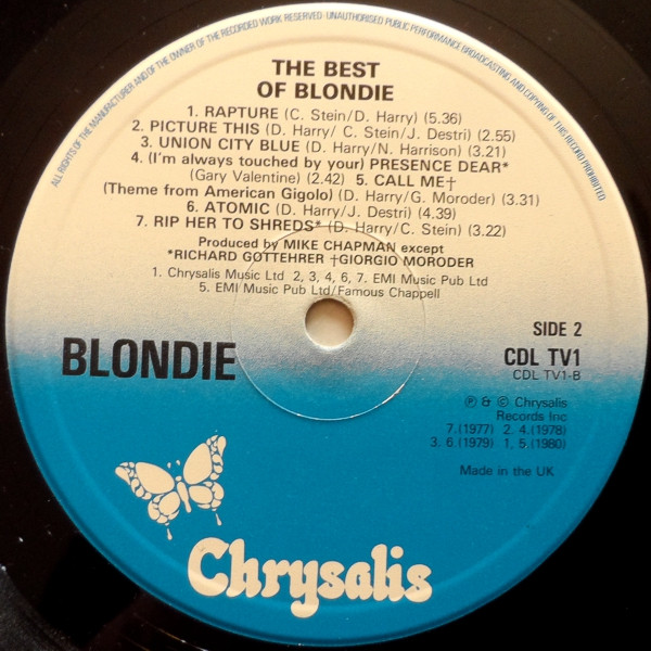 Blondie - The Best Of Blondie (LP, Comp, RP)