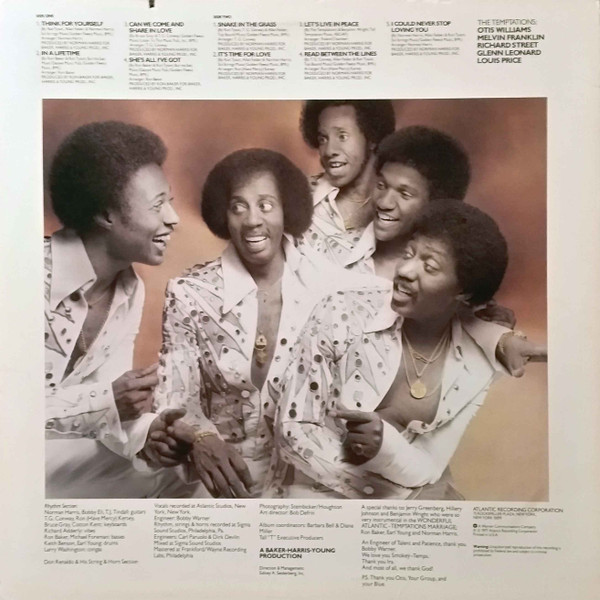 The Temptations - Hear To Tempt You (LP, Album, Pre)