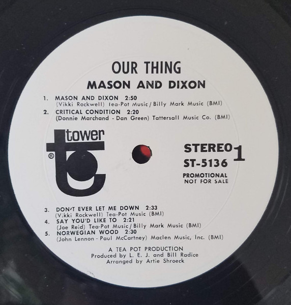 Mason & Dixon - Our Thing (LP, Promo)
