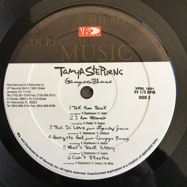 Tanya Stephens - Gangsta Blues (LP, Album)