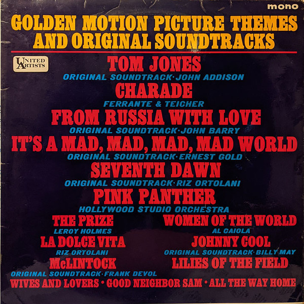 Various - Golden Motion Picture Themes And Original Soundtracks (LP, Comp, Mono)