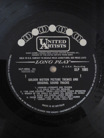 Various - Golden Motion Picture Themes And Original Soundtracks (LP, Comp, Mono)