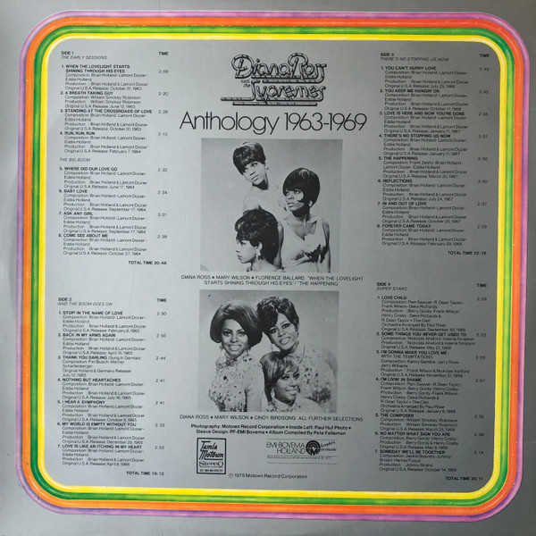 Diana Ross And The Supremes* - Anthology 1963 - 1969 (2xLP, Comp, Ora)
