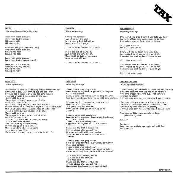 Tax (3) - Tax (LP, Album)