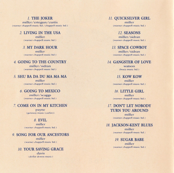 Steve Miller Band - The Best Of 1968 - 1973 (CD, Comp)