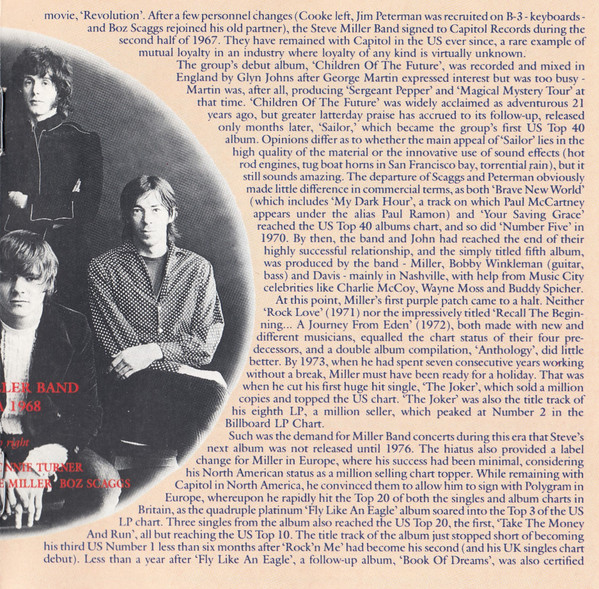 Steve Miller Band - The Best Of 1968 - 1973 (CD, Comp)