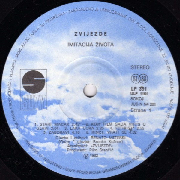 Zvijezde - Imitacija Života (LP, Album)
