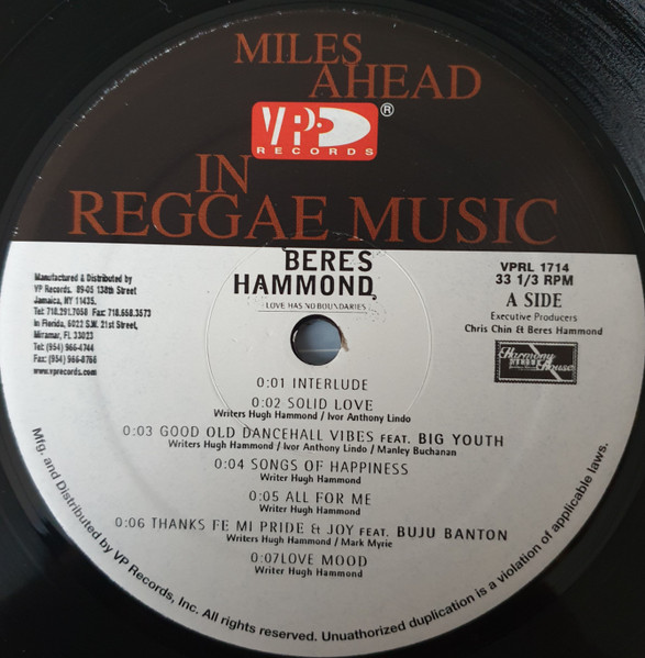 Beres Hammond - Love Has No Boundaries (LP, Album)