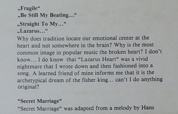 Sting - ...Nothing Like The Sun (LP, Album, Whi)