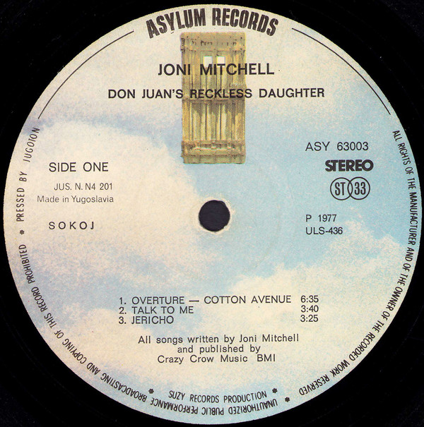 Joni Mitchell - Don Juan's Reckless Daughter (2xLP, Album)