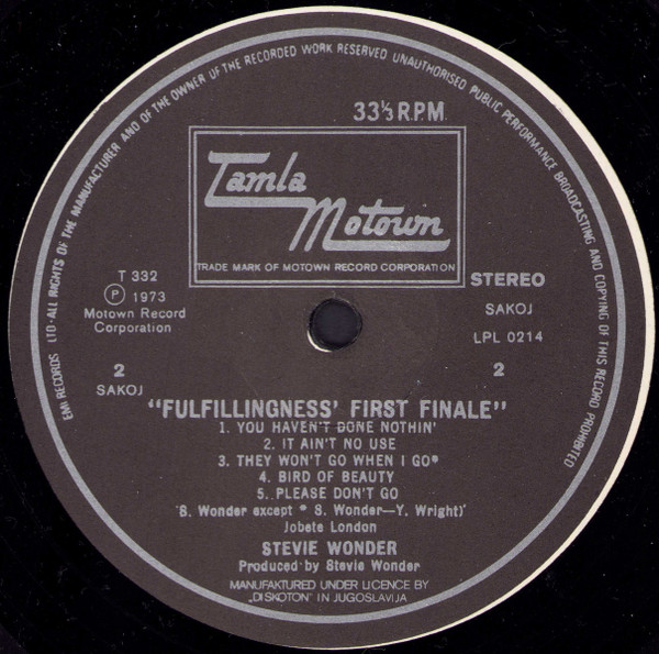 Stevie Wonder - Fulfillingness' First Finale (LP, Album)
