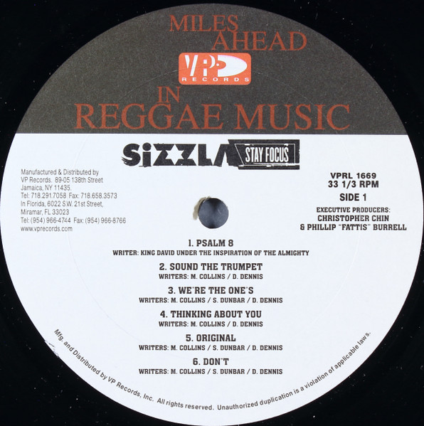Sizzla - Stay Focus (LP, Album)